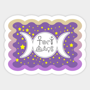 PURPLE MOON GODDESS Sticker